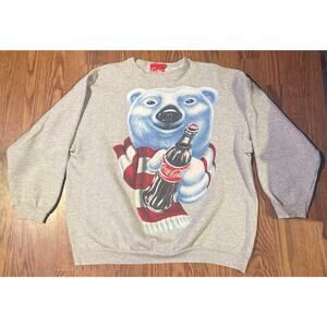 Vintage Coca-Cola Polar Bear Sweatshirt – Made in USA (XL)
